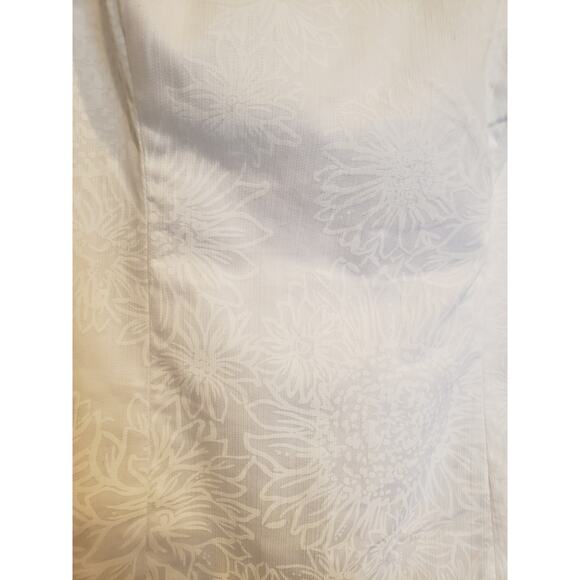 Lilly Pulitzer Shift Dress Resort White Floral Size 0 Mini Embellished - Picture 4 of 15